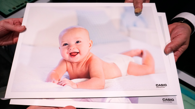 Grandma and Grandpa will love photos of their grandkids they can look at, but also feel.